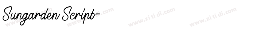 Sungarden Script字体转换 Sungarden Script字体转换